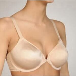 Wacoal 34DD So Sleek Full Figure Bra Underwire‎ Unlined Beige 855137 Women’s